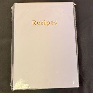 Lavender Purple Recipe Book with Gold Lettering meal prep recipes how to legacy